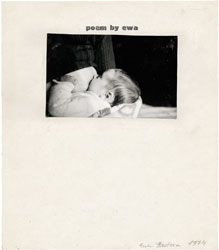 &raquo;Poem by ewa (mit Baby Berenika)&laquo; 1974